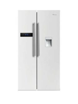 Swan Sr70110W 90Cm American-Style Double Door Fridge Freezer With Water Dispenser - White